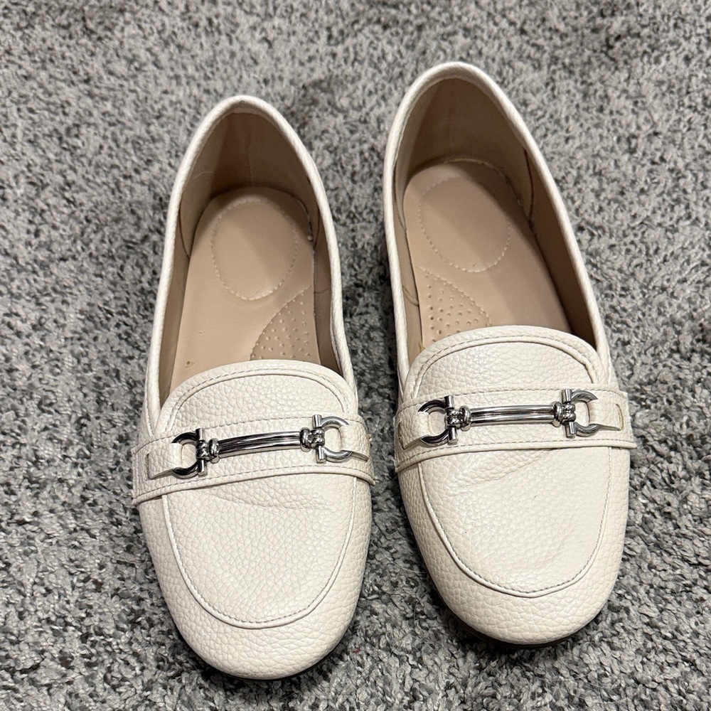 Chic Cream Ivory Loafers